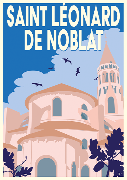 Carte postale vintage St Léonard de Noblat