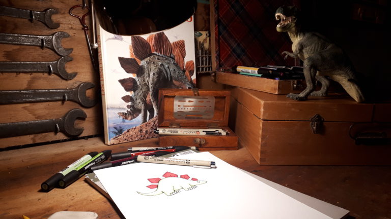 Atelier graphisme illustration Jean Philippe Chambert dinosaures